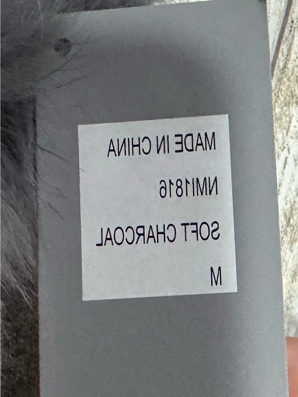 Cell phone case label